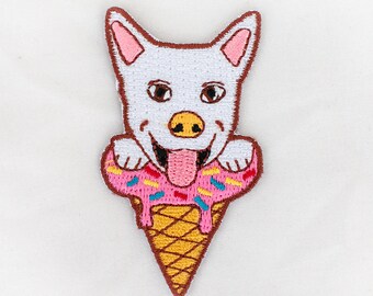Jindo Ice Cream Embroidery Patch