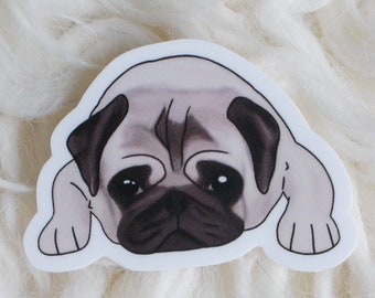 Pug Vinyl Sticker