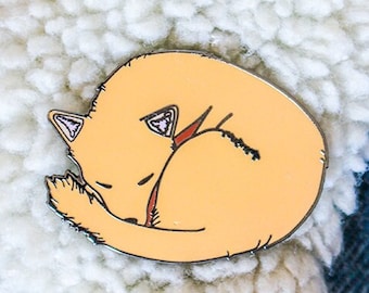 Tan/Brown Jindonut B Grade Hard Enamel Pin