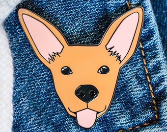Tan FMD Hard Enamel Pin