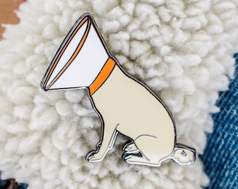 Cone of Shame B Grade Enamel Pin