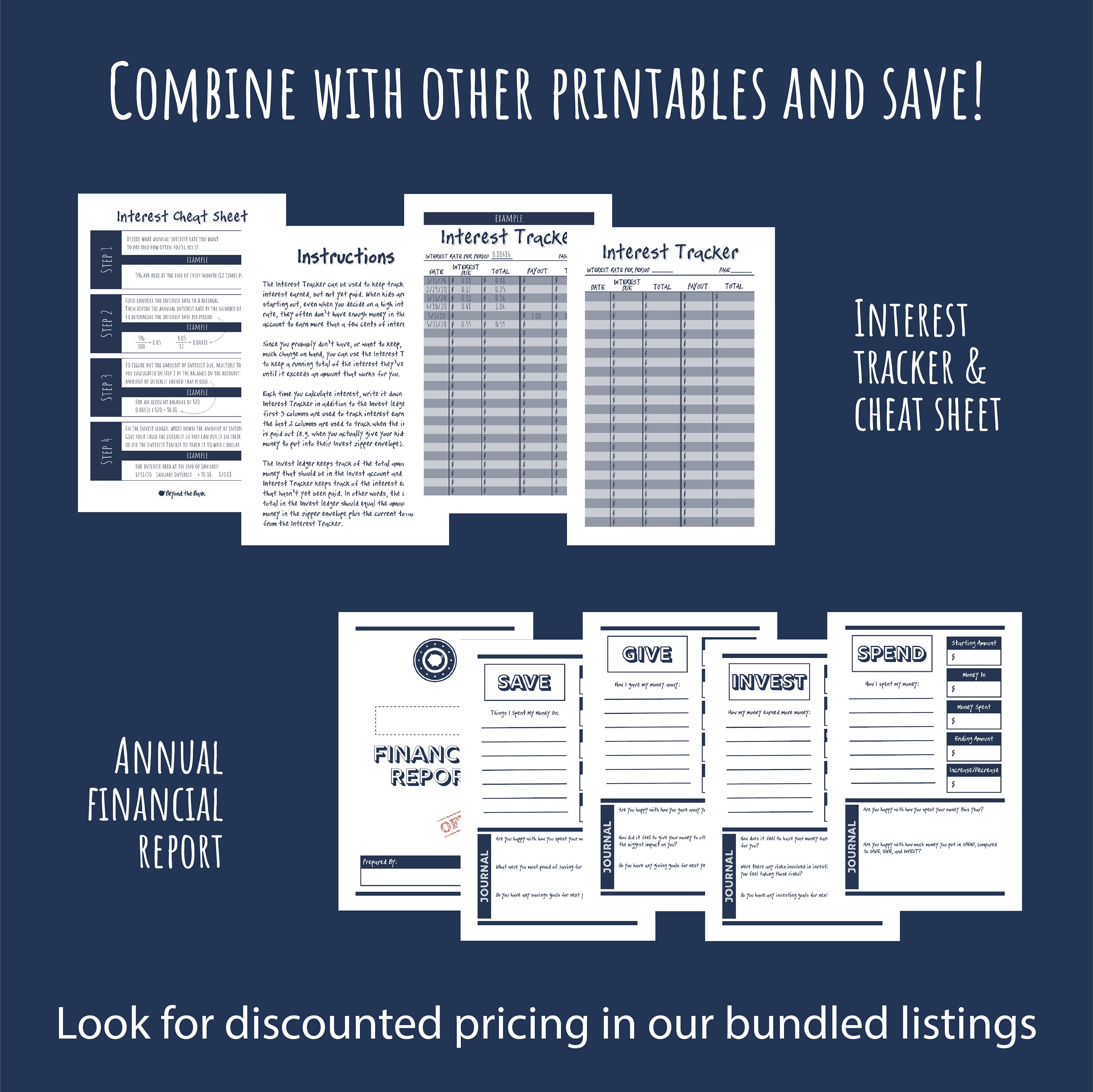 Kids Money Management Printable, Budget Binder PDF, Financial Planning ...