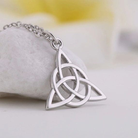 Silverly Orecchini Pendenti In Argento Sterling 925 Con Nodo Celtico Della Trinità – Gioielli Triquetra Ipoallergenici - 2