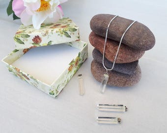 Clear quartz pendant necklace quartz pendant large, healing yoga & chakra crystal pendant necklace for women, gift for women, gift for mom