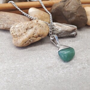 Kreis Aventurin Anhänger - Kreis Aventurin Anhänger - Kreis Edelstein Anhänger - Kreis Halskette - Aventurin Schmuck