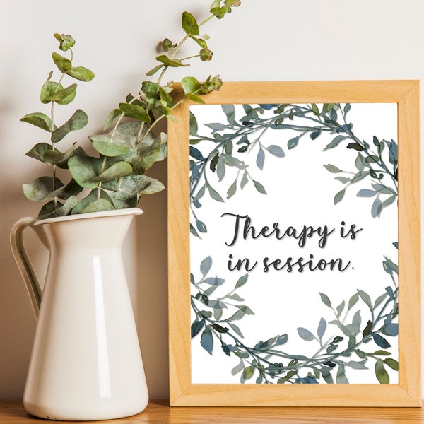 Therapy Session Sign Etsy