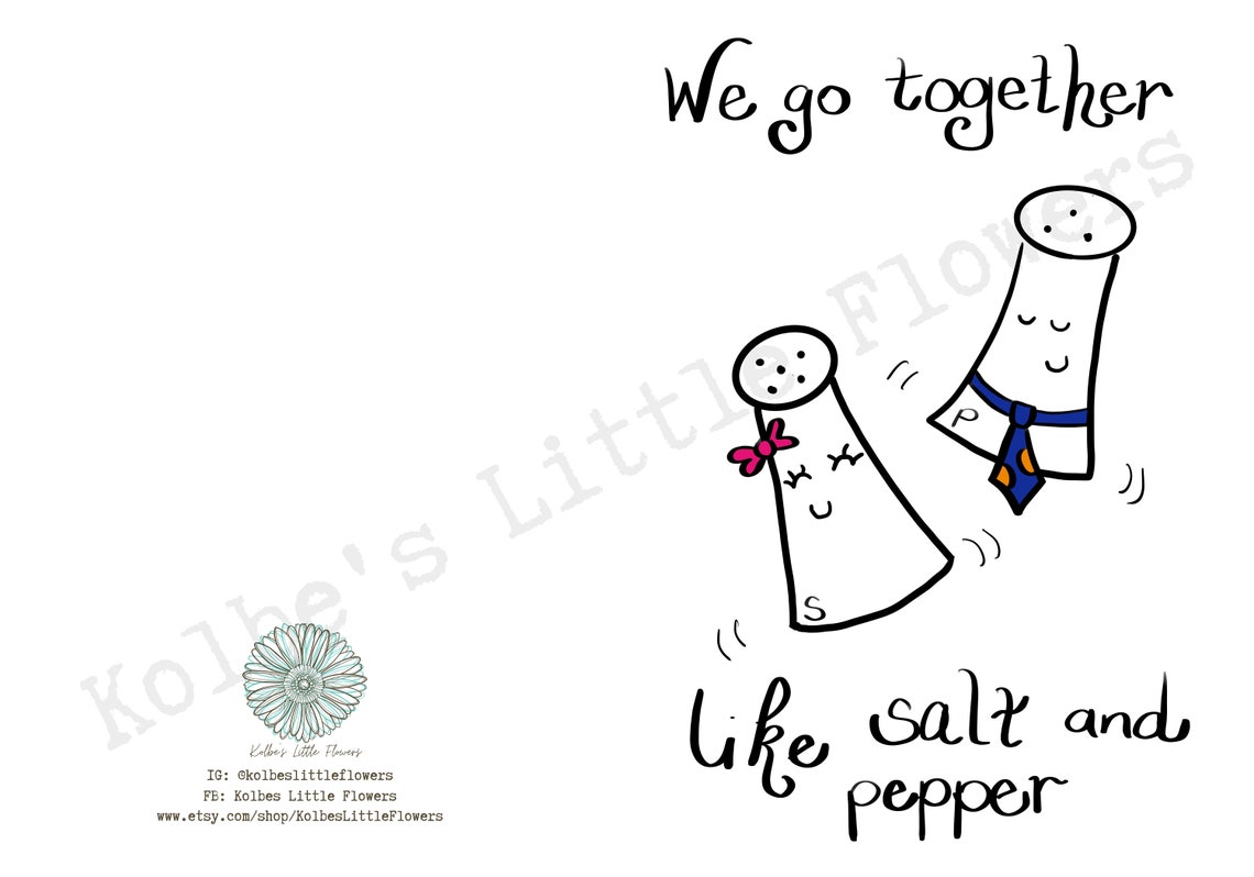 Cute Romantic Card Printable Romantic Card Printable Love | Etsy