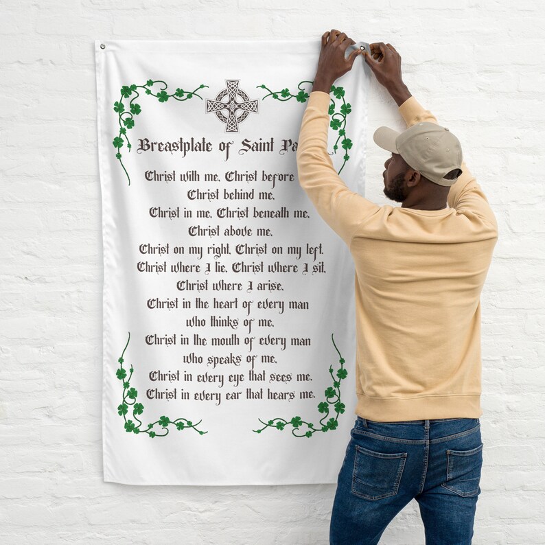 St. Patrick's Breastplate Prayer Flag image 2