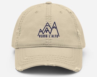 Verso L’Alto Distressed Dad Hat, Blessed Pier Giorgio Frassati Hat, Catholic Quote, Catholic Hat, Blessed Frassati, Bl Pier Frassati