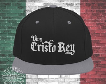 Viva Cristo Rey Hat, Catholic Snapback Hat, Cristeros, Catholic Hat, Confirmation Gift