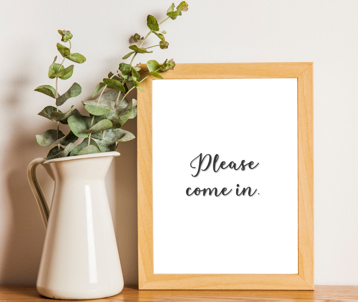 Please Come in Sign Printable Wall Art Therapy Office Decor - Etsy UK