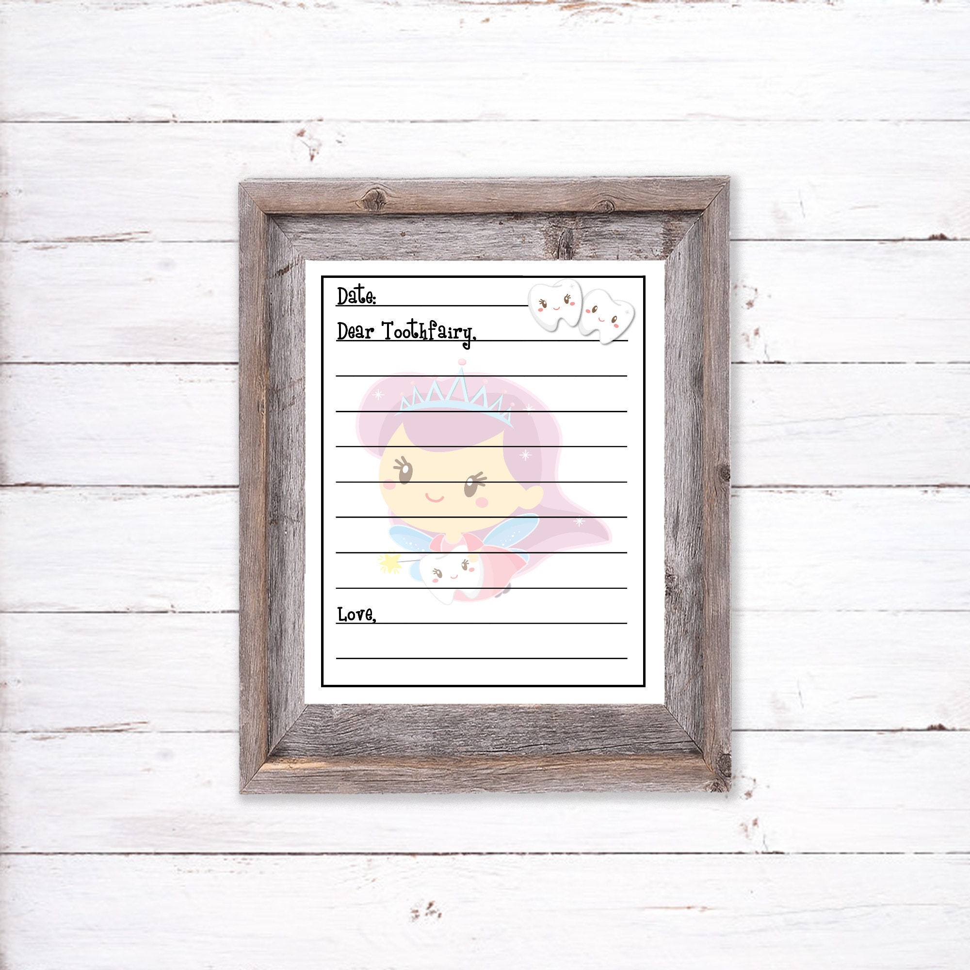 Tooth Fairy Letter Printable Tooth Fairy Stationary Dear | Etsy