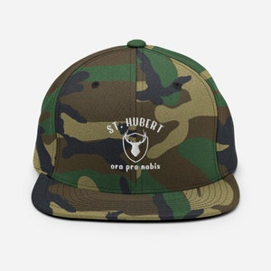 St. Hubert Snapback Hat, Saint Hubert Hat, St Hubert, St Hubertus, Patron Saint of Hunters, Confirmation Gift