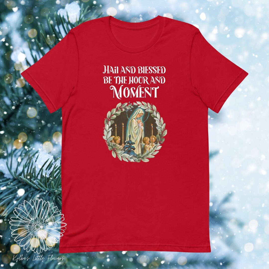 Hail and blessed be the hour and moment tee st andrew novena catholic