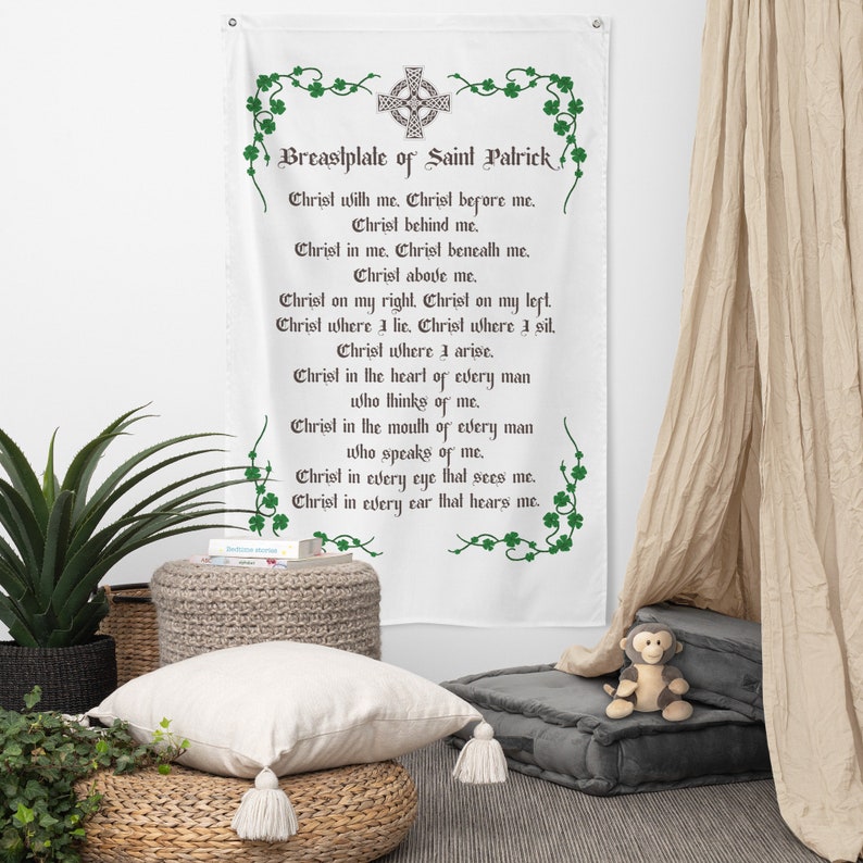 St. Patrick's Breastplate Prayer Flag image 1