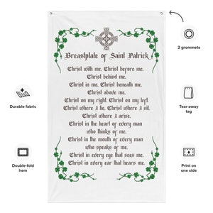 St. Patrick's Breastplate Prayer Flag image 5