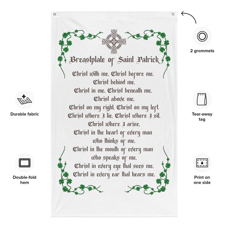 St. Patrick's Breastplate Prayer Flag image 5