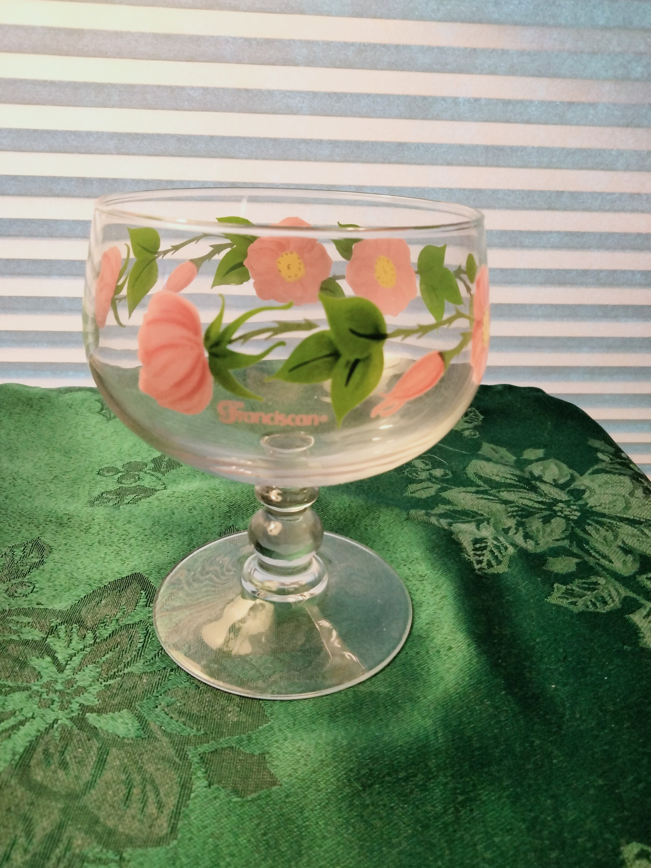 Beautiful Franciscan Desert Rose 20 Ounce Wine/large Sherbet - Main Image