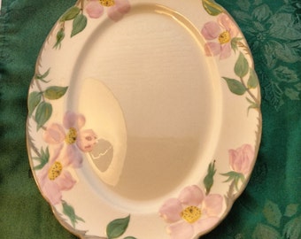 12 1/2 by 8 1/2 Inch Lovely Platter Franciscan Desert Rose, Excellent Condition, No Chips, No Crazing, No Cracks, FREE SHIPPING