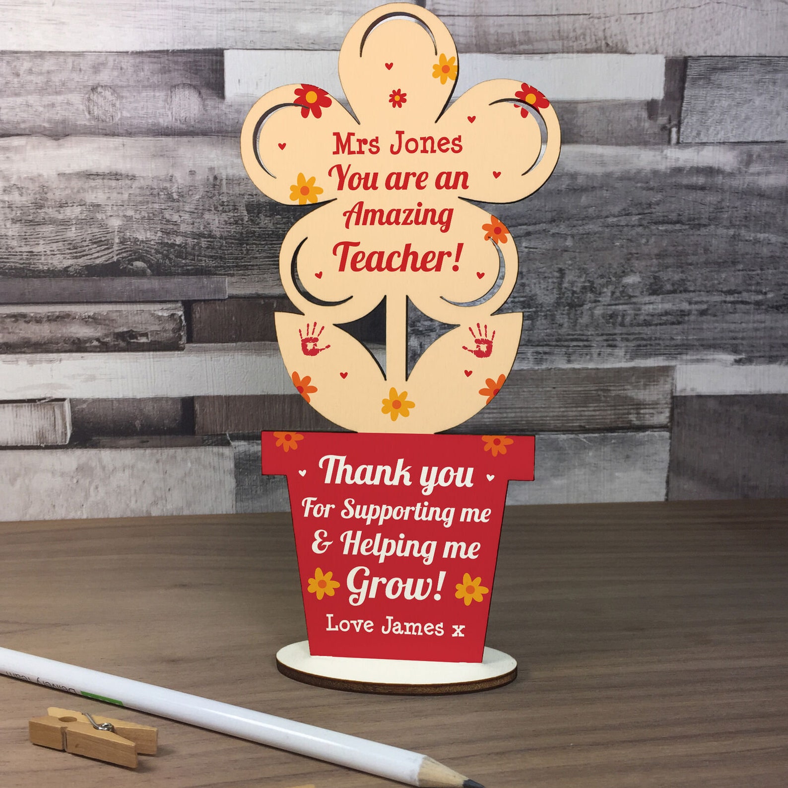 Personalised Teacher Gifts Thank You School Nursery Pre School Etsy