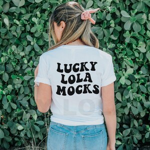 Bella Canvas 3001 Mockup, Bella Canvas 3001 White Mockup, Model Mockup, Outdoor Mockup, White Shirt Mockup, Back of Shirt Mockup