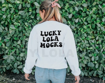 Gildan 18000 White Sweatshirt Mockup, White Sweatshirt Mockup, Gildan Mockup, Model Mockup, 18000 Mockup, Back of Sweatshirt Mockup,