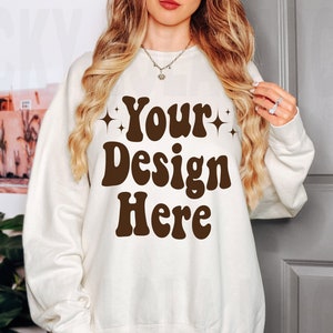 Comfort Colors 1466 Ivory Sweatshirt Mockup, Comfort colors 1466 Mockup, Ivory Sweatshirt Mockup, Comfort Colors Sweatshirt Mockup