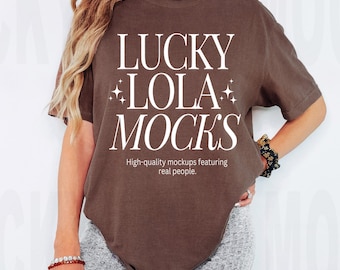 Comfort Colors 1717 Espresso Mockup, Brown Shirt Mockup, c1717 Espresso Mockup, Comfort Colors Tshirt Mockup, cc1717 Mockup, Model Mockups