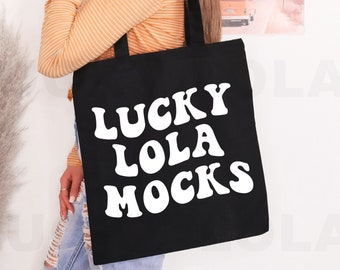 Maqueta de bolso de mano - Maqueta de bolso de compras - Maqueta de bolso de lona - Maqueta de bolso de sublimación - Maqueta de bolso de lona negra - Maqueta de bolso de mano