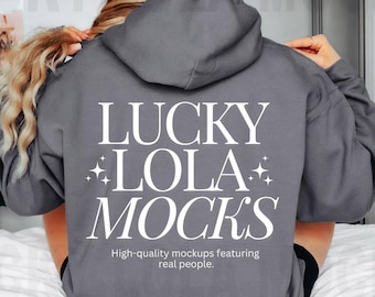 Gildan 18500 Charcoal Mockup, Back Hoodie Mockup, 18500 Model Mockup, Hoodie Back Mockup, Gildan Back Mockup, Back of Hoodie Mockup