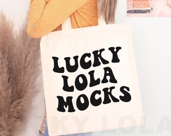 Mockup di borsa - Mockup di borsa per la spesa - Mockup di borsa in tela - Mockup di borsa per sublimazione - Mockup di borsa in tela naturale - Mockup di borsa