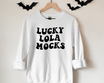 Gildan 18000 White Sweatshirt Mockup, White Sweatshirt Mockup, Gildan Mockups, 18000 Mockup, 18000 Mockup Flatlay, Summer Mockup, Boho