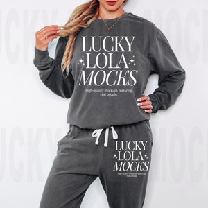 Comfort Colors 1469 Sweatpants Mockup, Comfort Colors 1466 and 1469 Comfort Colors Mockup, Comfort Colors 1466 and Pants Outfit Mockups