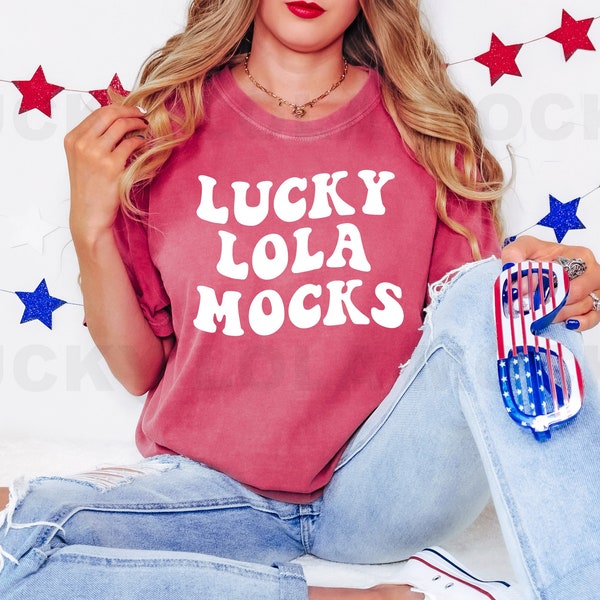 Comfort Colors C1717 Mockup | C1717 Crimson Mockup | Crimson Shirt Mockup | 4th of July Mockup | Model Mockup | Crimson T-Shirt Mockup