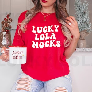 Comfort Colors C1717 Red Shirt Mockup, Comfort Colors Red Mockup, Model Mockup, Boho Mockup, Christmas Mockup, Red Tshirt Mockup,