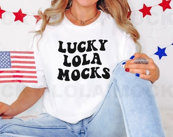 Comfort Colors C1717 White - White Shirt Mockup - Comfort Colors Mockup - C1717 mockup - Model Mockup - 4th of July Mockup