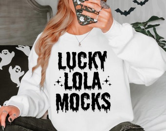 Maqueta de sudadera Gildan 18000 blanca, maqueta de sudadera de Halloween, maqueta de sudadera Gildan, maqueta de sudadera extragrande, maqueta de Halloween, modelo real