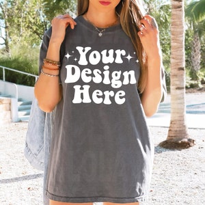 Comfort Colors Pepper Mockup, Pepper Shirt Mockup, 1717 Mockup, Comfort Colors Mockup, Oversized Shirt Mockup, T-Shirt Mockup, C1717 Mockup