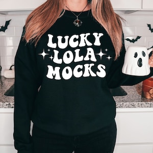 Gildan 18000 Black Mockup, Black Sweatshirt Mockup, Gildan 18000 Mockup, Model Mockup, Fall Mockup, Halloween Mockup, Boho Mockup