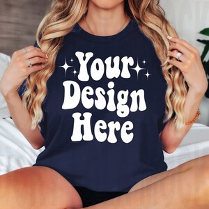 Gildan 5000 Navy Mockup, Navy Gildan 5000 Mockup, Gildan Shirt Mockup, Model Mockup, Boho Mockup, Navy Shirt Mockup, G5000 T-Shirt Mockup