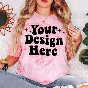 Comfort Colors 1745 Clay Mockup, Comfort Colors Clay, Color Blast Mockup, 1745 Mockup, Comfort Colors Tie Dye Mockup, Model Mockup