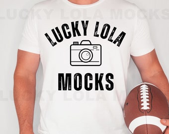Bella Canvas 3001 White Mockup, Male T-shirt Mockup, Football Mockup, Sports Mockup,  Gameday Mockup, Model Mockup, Mens T-shirt Mockup