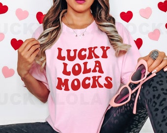 Comfort Colors C1717 Blossom Mockup, C1717 Mockup, Valentines Mockup, Valentines Day Shirt Mockup, Blossom Shirt Mockup, Pink TShirt Mockup