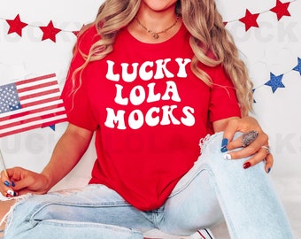 Bella Canvas 3001 Mockup | Bella Canvas rotes Hemd Mockup | Rotes Hemd Mockup | T-Shirt Mockup | 4. Juli Mockup | Model Mockup