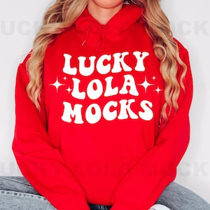 Gildan 18500 Red Mockup, Gildan Red Hoodie Mockup, Oversized Hoodie Mockup, Model Mockup, Gildan Mockup Red, Hoodie Mockup Gildan, 18500 Red