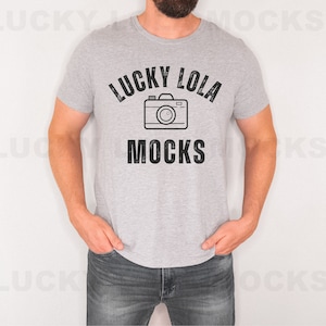 Bella Canvas 3001 Mockup, Man Mockup, 3001 Athletic Heather Mockup, Athletic Heather Bella and Canvas 3001 Mockup, Male 3001 Mockup