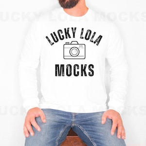 Bella Canvas 3501 Mockup, Male Model Mockup, 3501 Mockup, Bella Canvas Long Sleeve Shirt Mockup, Long Sleeve Mockup, Bella Canvas Man Mockup