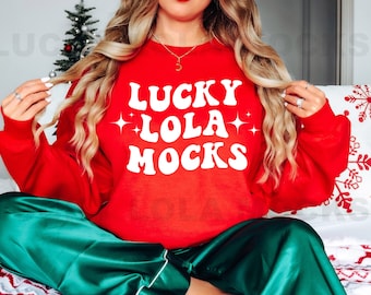 Gildan 18000 Red Mockup, Red Sweatshirt Mockup, Gildan 18000 Mockup, Model Mockup, Christmas Mockup, Winter Mockup, Holiday Mockup, G180