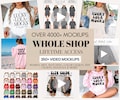 Whole Shop Mockup Bundle, Mockup Bundle, Bella Canvas 3001 Mockup, Gildan 18000 Mockup, Model Mockup, Shirt Mockup Bundle, T-Shirt Mockup