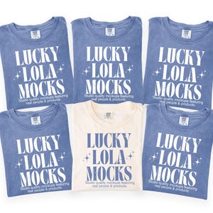 Bachelorette Shirt Mockup Comfort Colors, Comfort Colors Group Mockup, Comfort Colors 1717 Group, Matching, 1717 Blue Jean, 1717 Ivory